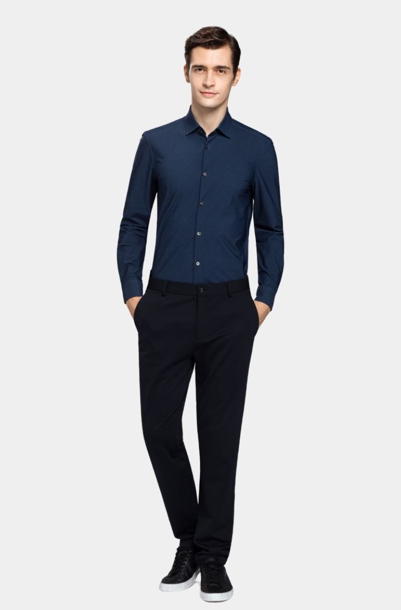 Chemise Carls Bleue Marine