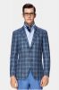 Veste stylbiella BLEU prince de galles stand