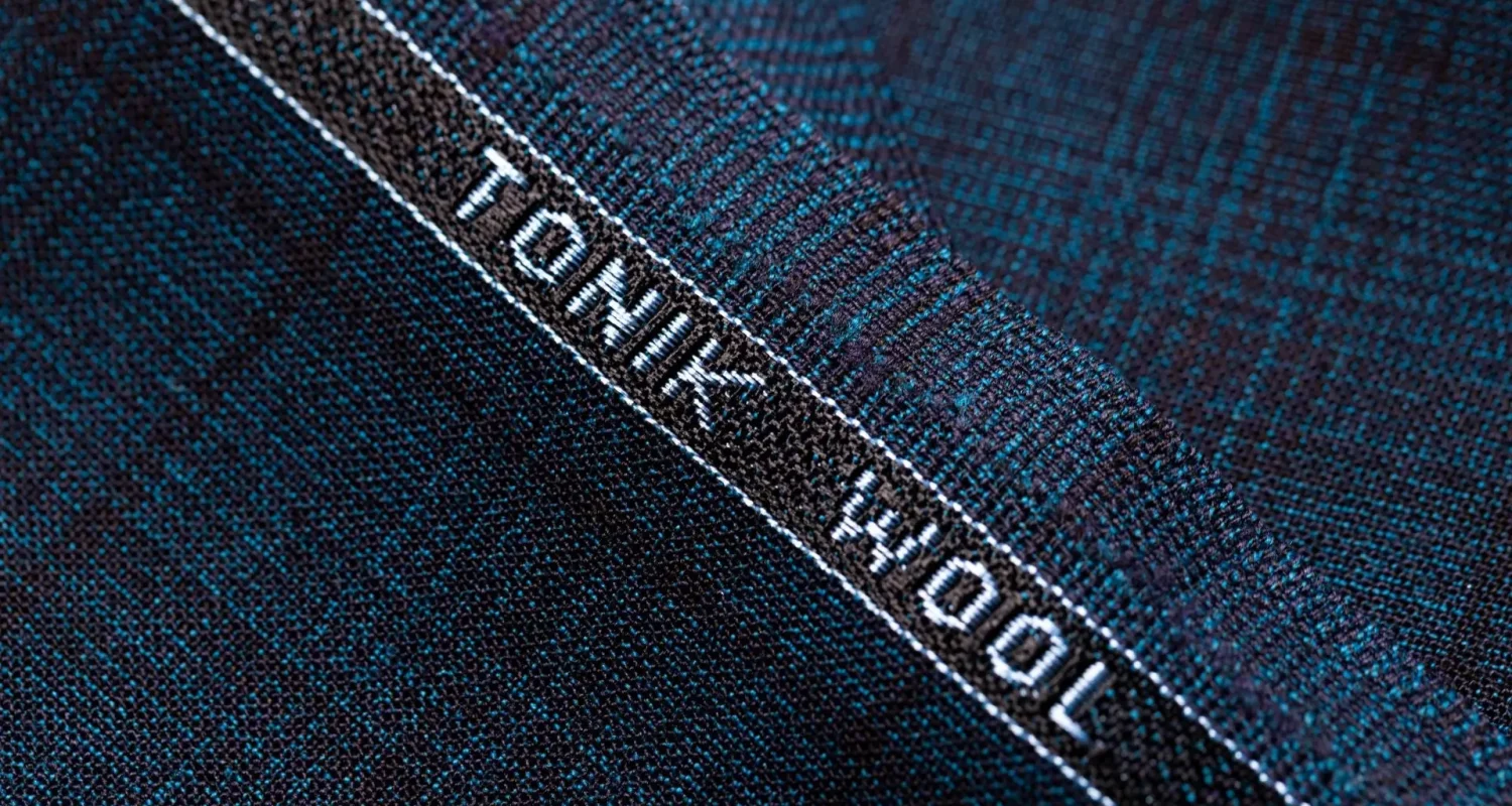 Étoffe Dormeuil Tonik Wool en laine mérinos, détail de lisière