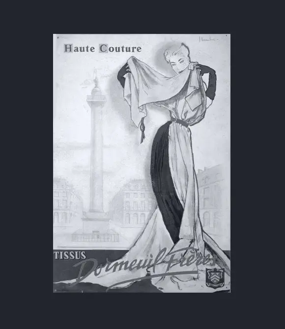 Archive publicitaire Dormeuil Haute Couture