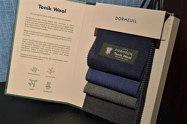 Liasse ouverte Dormeuil Tonik Wool