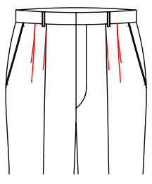 Double pince Toward Seam