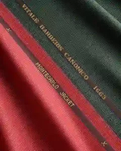 Tissus Montecarlo Jacket de Vitale Barberis Canonico avec lisière de collection visible